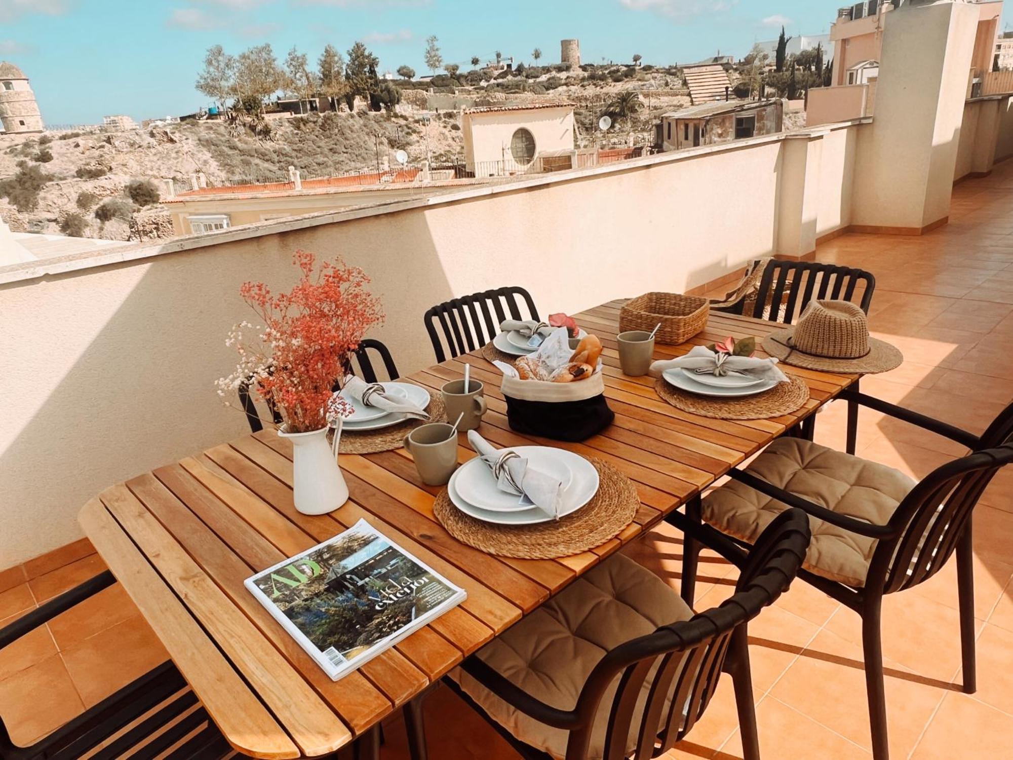 Casa Jara- With A Private Terrace 360 Views In Old Town - Free Parking Lejlighed Cartagena Eksteriør billede